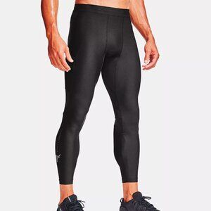 Under Armour Men's Project Rock HeatGear Leggings 1356563-001 Black Size S NWT